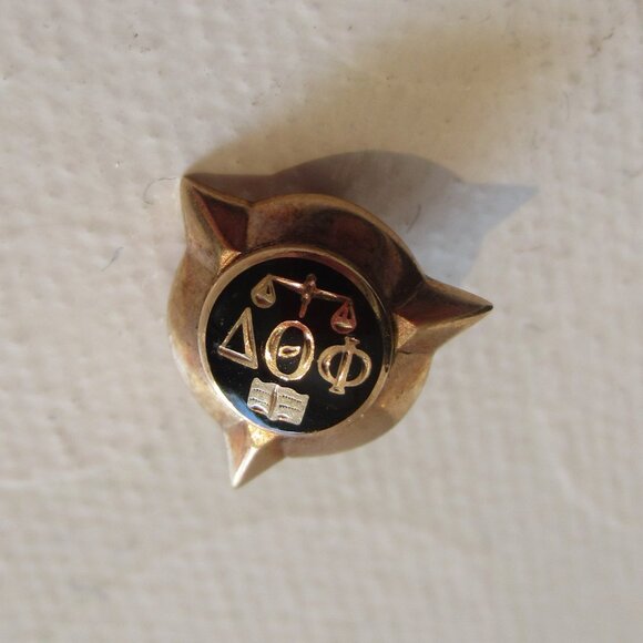 4 Lapel Pins, Gold & Black, Collectable, Law, Fraternity, Commemorative - Picture 2 of 9